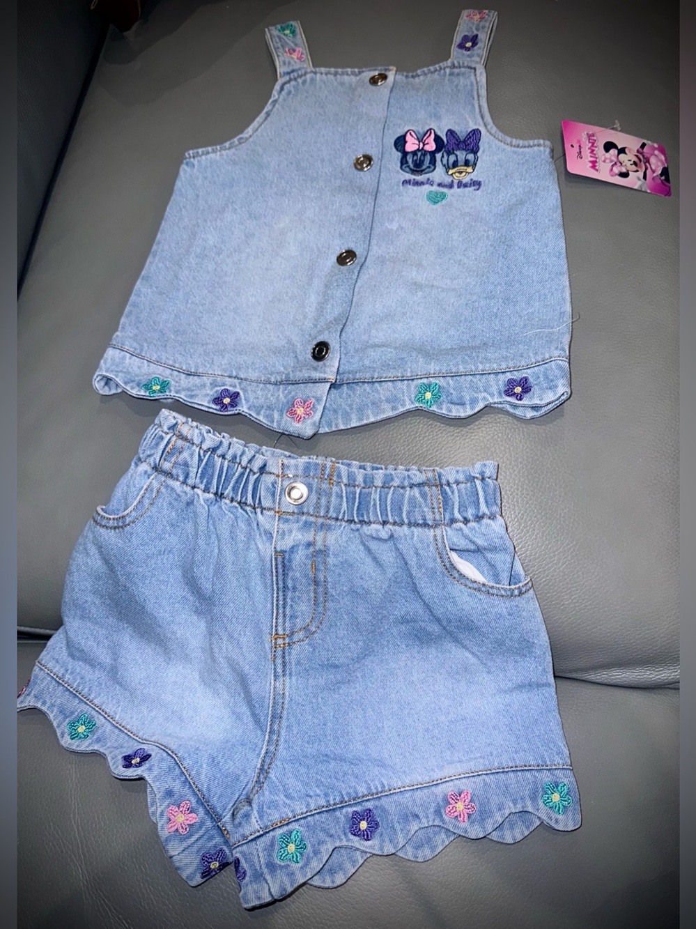 Disney Minnie Mouse & Daisy Duck Denim Outfit – Girls’ Size 4T – New With Tags